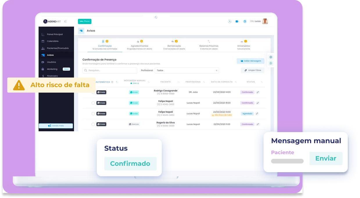 Imagem da seção agenda